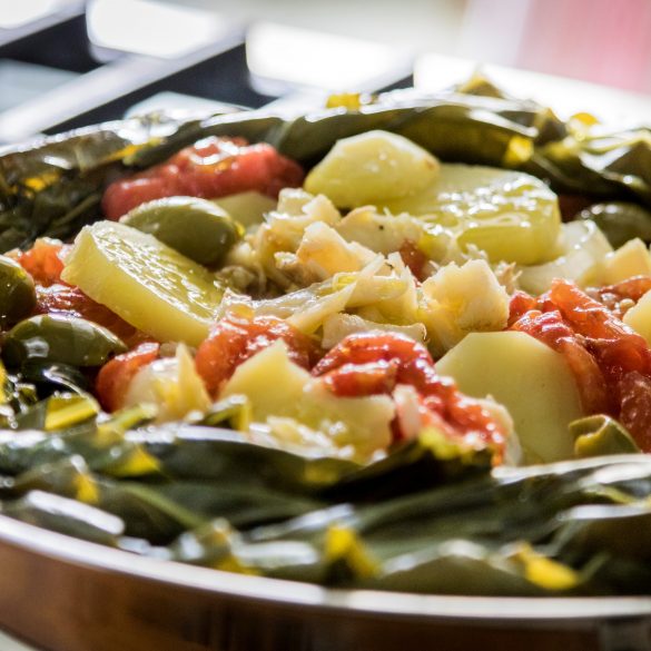 Bacalhau de frigideira com couve